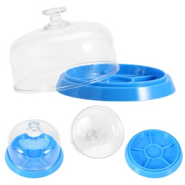 6 Slots Watch Dust Sheet Cover with Tray Watch Movement Repair Tool, Watch Movement Accessory Dust Cover Plastic Tray Repair Tool