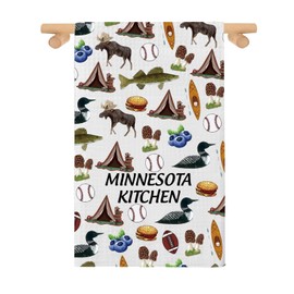 AATOP Minnesota Tea Towel, Minnesota Kitchen Accessories, Minnesota Souvenirs Mn Kitchen Towel, Tea Towel (MINNESOTA KITCHEN 2U)