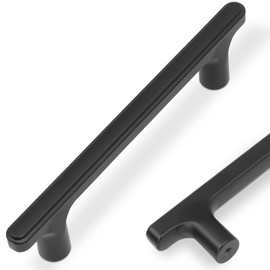 COTYKILEY 10 Pack 3.75 Inch(96mm) Matte Black Cabinet Handles Black Kitchen Cabinet Pulls Cabinet Door Handles Kitchen Cabinet Hardware Cupboard Drawer Pulls Dresser Handles