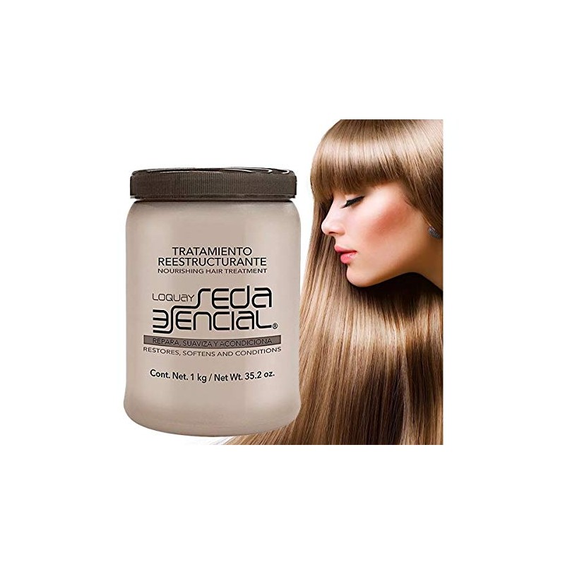 Loquay Seda Esencial Tratamiento Reestructurante, Blanco, 1000 g
