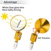 RATCHROLL 1 Set Universal Motorcycle Rear View Mirrors Adjustable Bar