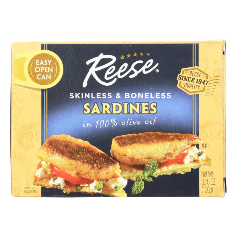 UD_Reese Sardines - Skinless Boneless In Olive Oil - Case