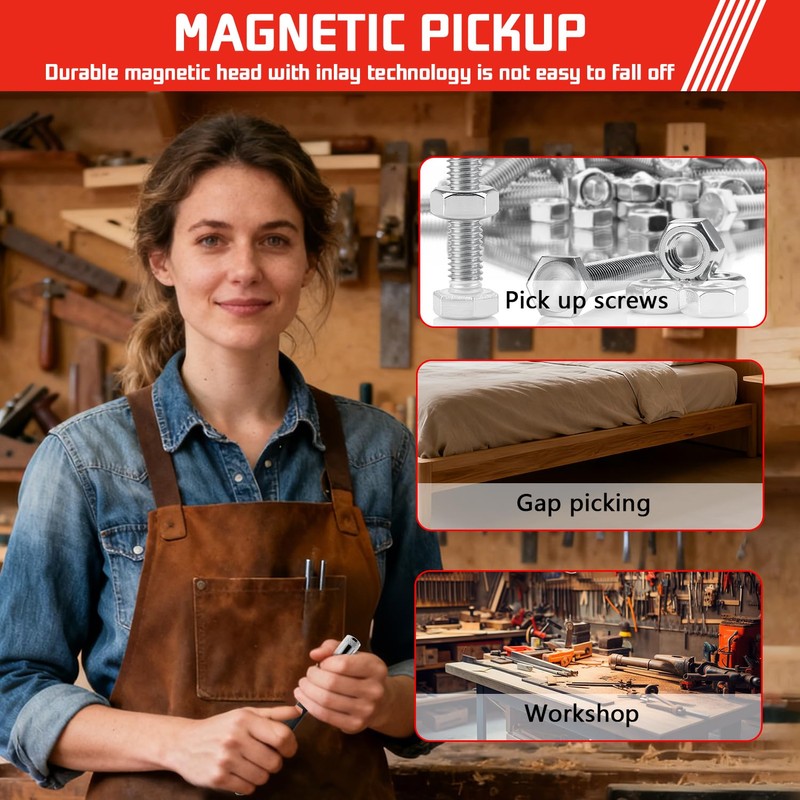 6 in 1 Multi-Function Magnetic Tool Set with Light -