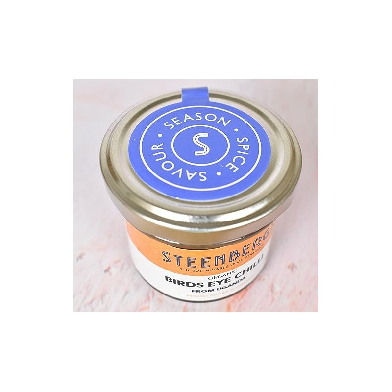 Steenbergs Organic Birds Eye Chilli Whole Dried Standard 25g