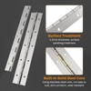 BEAMNOVA 2 Pcs Piano Hinges 12x2x0.06 Inch Heavy Duty Continuous
