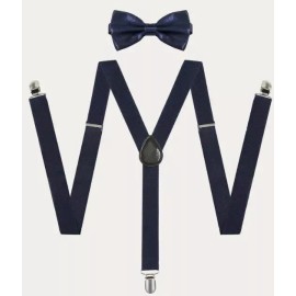 Unbranded Men's Suspender Y Back Adjustable Heavy Duty Elastic Y-Shaped Hooks Pants Braces