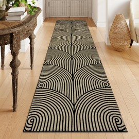 Tiffasea Kitchen Rugs Runners for Hallways 2.6'x10' Washable Runner Rug Reversible Entryway Rug Cotton Hand-Woven Floor Runner Carpet Runners for Bathroom Bedroom Laundry Room Rug