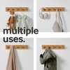 LARHN Wall Mounted Coat Rack, Wooden Wall Coat Rack with