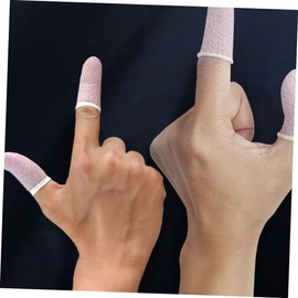 BIUDECO 10pcs Game Finger Cot Anti-slip Finger Protector Finger Cover Gaming Finger Sleeve Finger Sleeve for Gaming Thumb Sleeve Gaming Supplies Game Finger Protector Gaming Sleeve