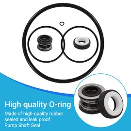 GnDaYoug PS-200 5/8" Shaft Seal & O-Ring Rebuild Kit for AquaFlo Flo-Master XP2 XP2E PS-200 Series Pool Pumps – Includes Volute O-Ring, Pump Seal & Drain Plug O-Ring
