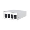 METZ CONNECT Modul AP-Gehäuse 4 Port reinweiß, unbestückt