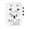 International Power Adapter Travel Plug with 4 USB Ports for