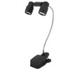 Clip On Light LED Double Headed 360 Degree Adjustable Rotatable