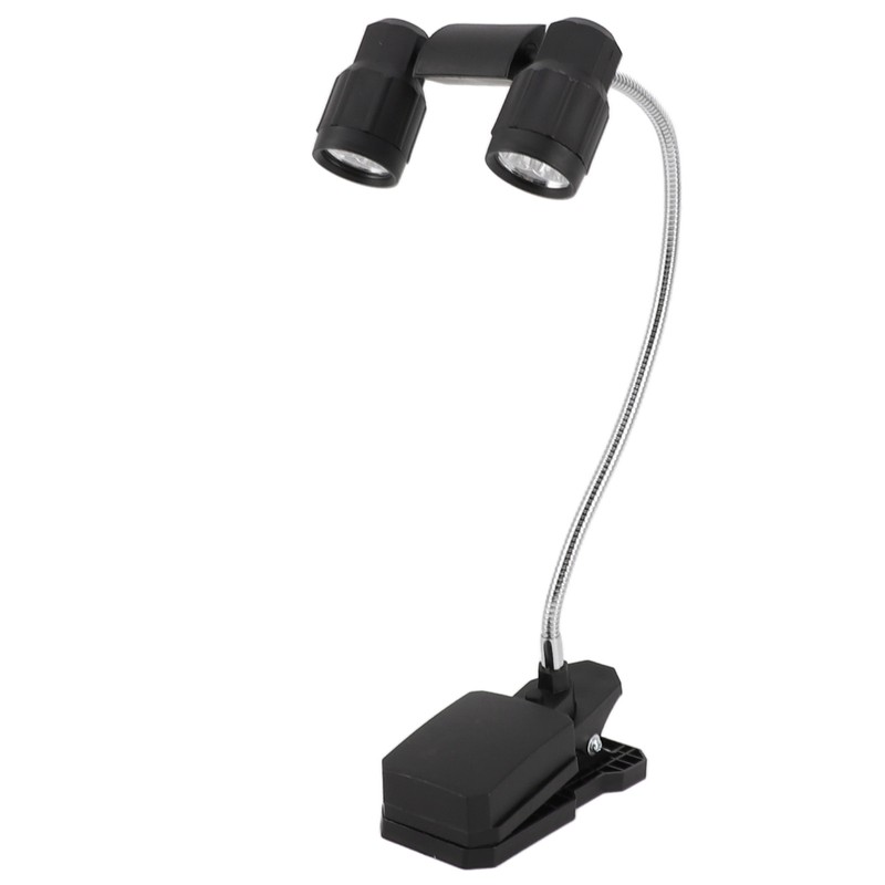 Clip On Light LED Double Headed 360 Degree Adjustable Rotatable