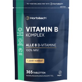Vitamin B Complex High Dose - All 8 B Vitamins - 1 Year Supply