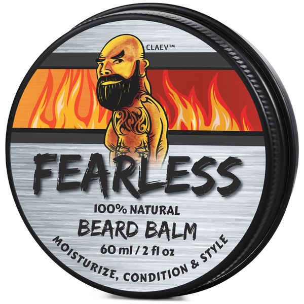 Claev Beard Balm (2 oz), 100% Top-Grade Natural Beard Conditioning & Styling Balm, Designed for Rugged, Active, or Outdoorsy Men, Includes Shea Butter, Vegan Beeswax, Cedarwood Oil, is a US Company