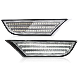 PIT66 LED Sequential Front Side Marker Light Turn Signal Lamp Compatible with Honda Odyssey 2018 2019 2020 2021 2022, White and Amber 33800-THR-A01, 33850-THR-A01 Left and Right Side