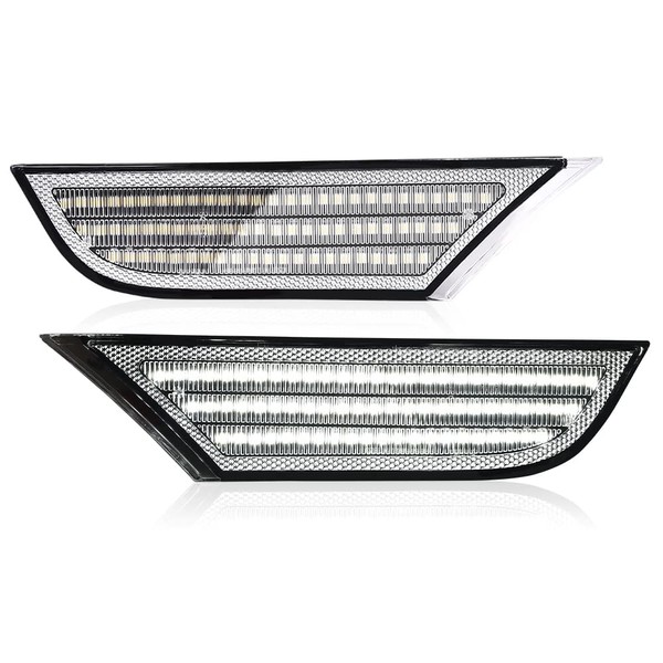 PIT66 LED Sequential Front Side Marker Light Turn Signal Lamp