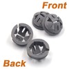 ISPINNER 20pcs 3/8 Inch Trade Size Non-Metallic Button Push-in Cable