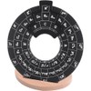fieldlabo Music Theory Learning Wheel Tool with Wooden Stand for