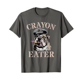 Funny Crayon Eater Warfighter Family Military Dad Joke Grunt T-Shirt