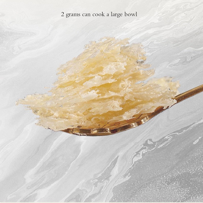 Dried Snow Fungus 80g, Beautiful Snow Mushrooms，Dried Mushrooms for Cooking