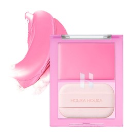 HOLIKAHOLIKA TINTED MILK CREAM BRUSH HOLIKA HOLIKA PUFFED CREAM TEAK RUDDY SEMI GLOW PORE COVER PINK PEACH ROSE SHINE TRANSPARENT (#05 Pretty Cool, Normal)