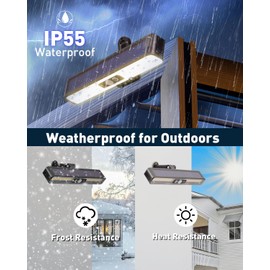 ICEKO KN Clip On Solar Motion Lights Outdoor Waterproof, Solar Fence Lights Outdoor with 3 Lighting Modes,36 LED Portable Solar Security Light for Fence,Gutter,Backyard,Garage,Camping (2 Pack)