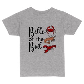 Crawfish Belle of The Boil Toddler Kids T-Shirt 5T Heather Grey