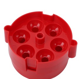 Cherry Pitter, Tragbarer Cherry Pitter Corer -Werkzeuggruben Bis zu 6 Kirschen auf Einmal Abgeschoben (Rot)