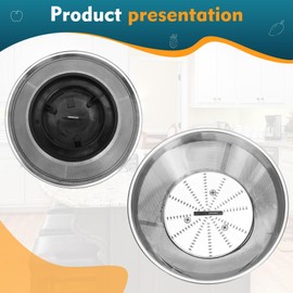 Drkerr BR-1 Mesh Filter Basket Compatible with Models JE95XL, JE98XL, BJE200XL Juicers, without motor coupling, SP0010662 Blender Basket Assembly - Ready to Use Mesh Bowl, Blade and Base