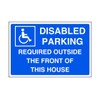 Disabled parking required outside the front of this house -