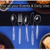Lonezo [50 Count] Clear Plastic Spoons Clear Spoons Plastic Disposable