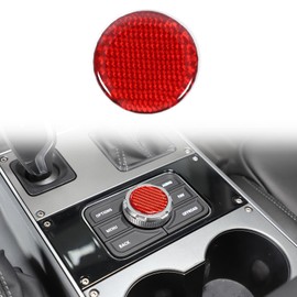Hudiriy Car Central Multimedia Knob Cover Multimedia Controller Button Sticker Compatible with Ineos Grenadier 2020-2024 Center Console Interior Protector Accessories Decoration (Red)