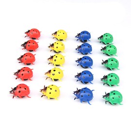 ANCLLO 50Pcs Ladybug Decorative Refrigerator Magnets Perfect Fridge Magnets for House Office Personal Use-Multicolor