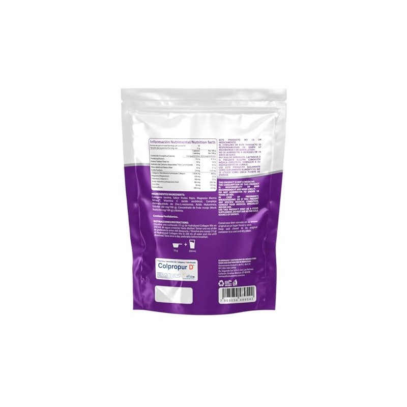 Nutrathy Colágeno Mix 7 en 1 450g Sabor Berries. Péptidos