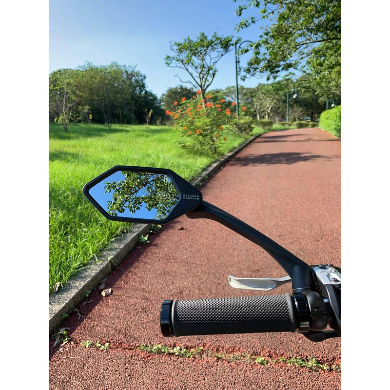 MEACHOW ME-007(2020) - Espejo retrovisor para manubrio de Bicicleta (Cristal