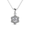 Cate & Chloe Poppy 18k White Gold Plated Necklace for