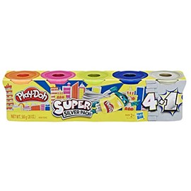 Play-Doh Super Gold Pack of 5 Non-Toxic Colours Including 1 Super Gold Can, 4-Ounce Cans