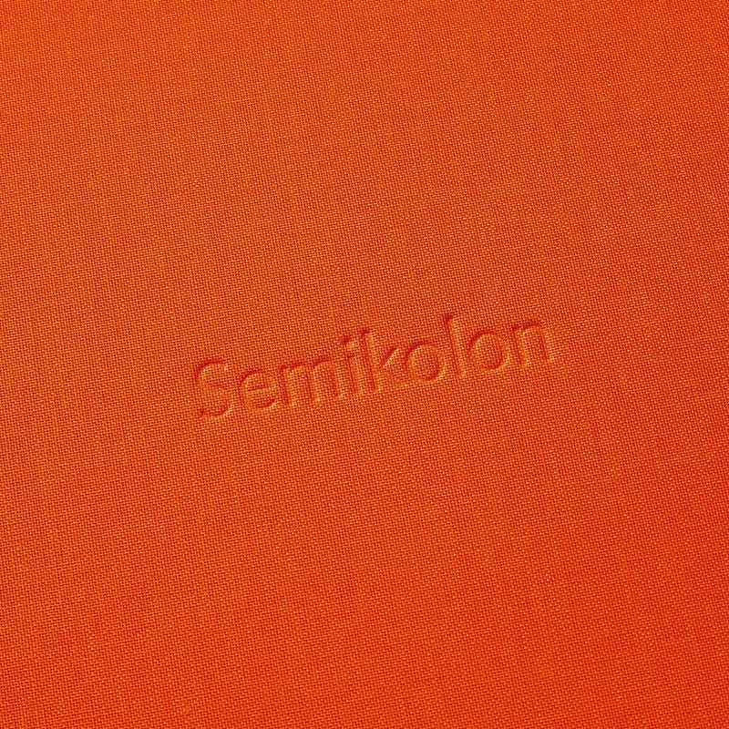 Book A4 unlined orange +++ 80 sheets stamped hand made