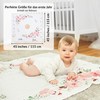 ODOXIA Baby Milestone Blanket in German | Cotton Muslin Cloth