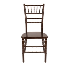 Chivari Premium Chiavari ToughResin Chairs for Formal Events, Banquets, Commercial/Residential, All-Occasions, FULLY ASSEMBLED(2, Mahogany)
