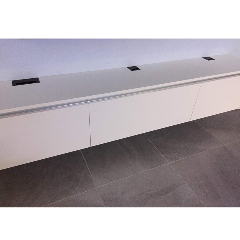 LIKERAINY Cable Bushing Desk Table Grommets 80x 160mm Cable Outlet