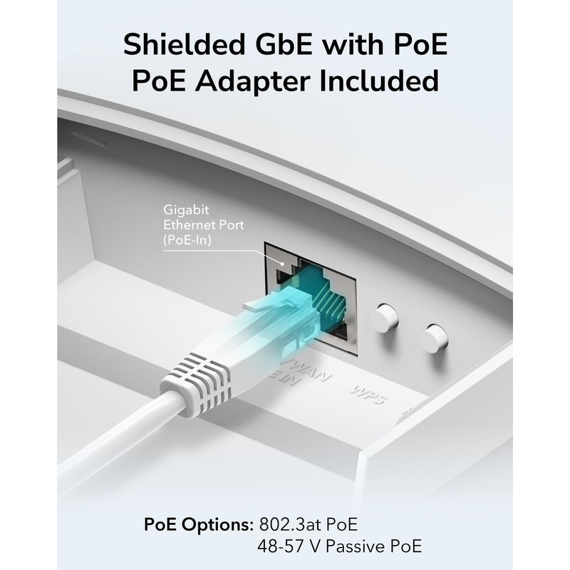 Cudy Outdoor AX3000 High Power WiFi 6 Access Point, IP65