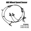 Unifizz 2pcs Black 57450-TR3-A02 57455-TR3-A02 ABS Wheel Speed Sensor Front