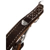 HUNTER Training Leash Tara Number 15/200 Juchten Leather, Dark Brown/Cognac
