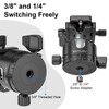 WEYLLAN EH46L Tripod Ball Head with Lever Release, 46 mm