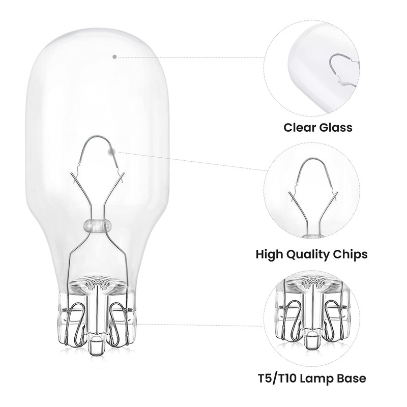 Lustaled T5 Wedge Base Landscape Light Bulb 12V 11W Low