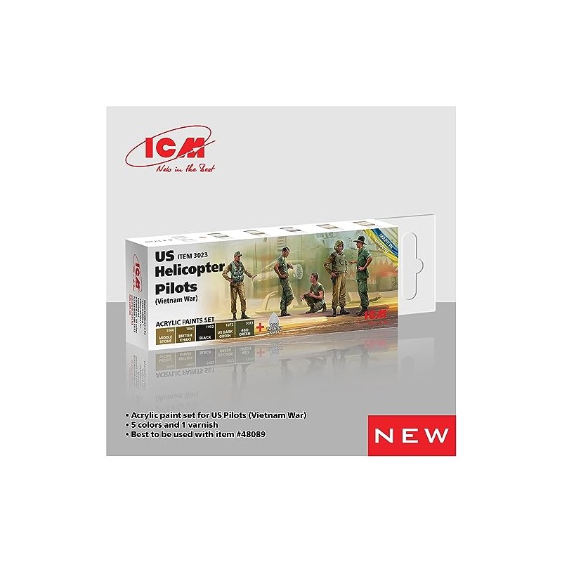 ICM Paint Set - US Pilots from Vietnam War (48089)