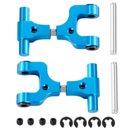 WEFEINO Aluminum Front Upper & Rear Upper Suspension Arms Adjustable Swing Arm Set Upgrade Parts for Tamiya TT02 1/10 RC On Road Touring Car